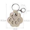 Exquisite Leather Pet Fur Keychain: Cute Cat & Dog Hair Bag Charm Ornament