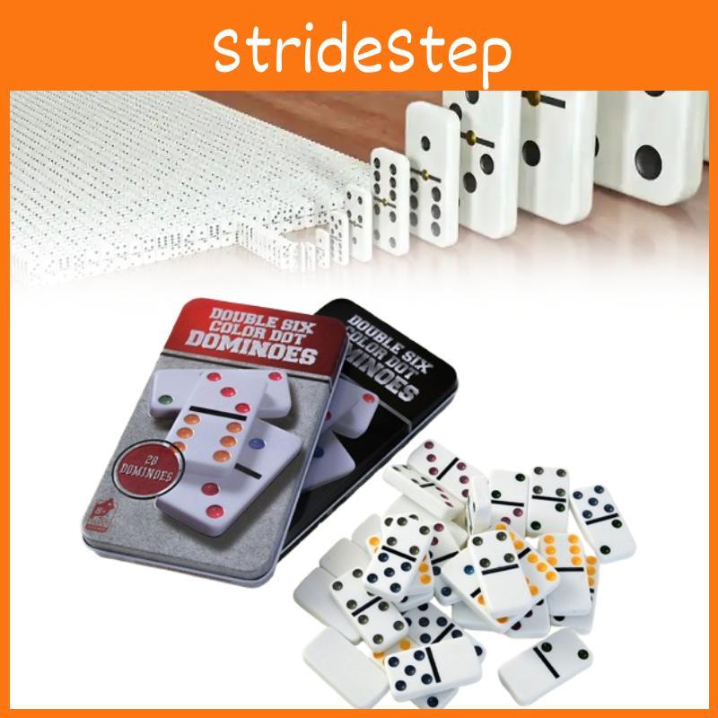 Sechs Doppel-Farbpunkt-Dominosteine Spielset Kinder Lernspielzeug Interaktion Geschenk