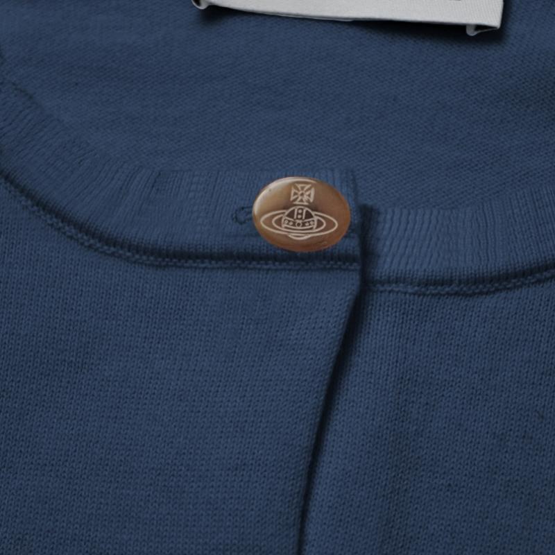 Vivienne Westwood Cashmere Crop Cardigan 1803002u Y001v K410 Bea Orb Logo