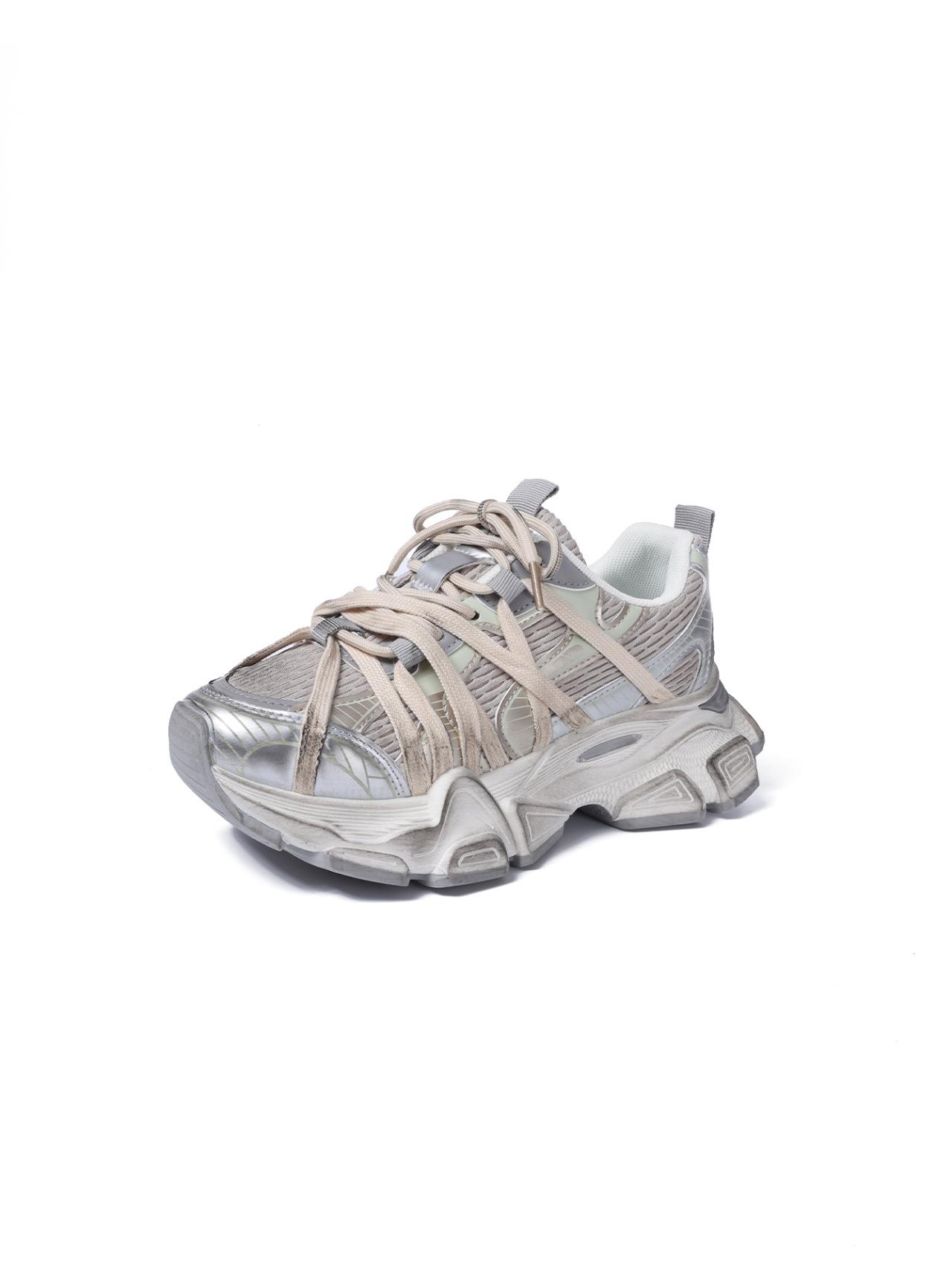 

Thick-soled heightening women s shoes Paris home 2025 new mesh breathable fashion versatile casual sports dad shoes women 35