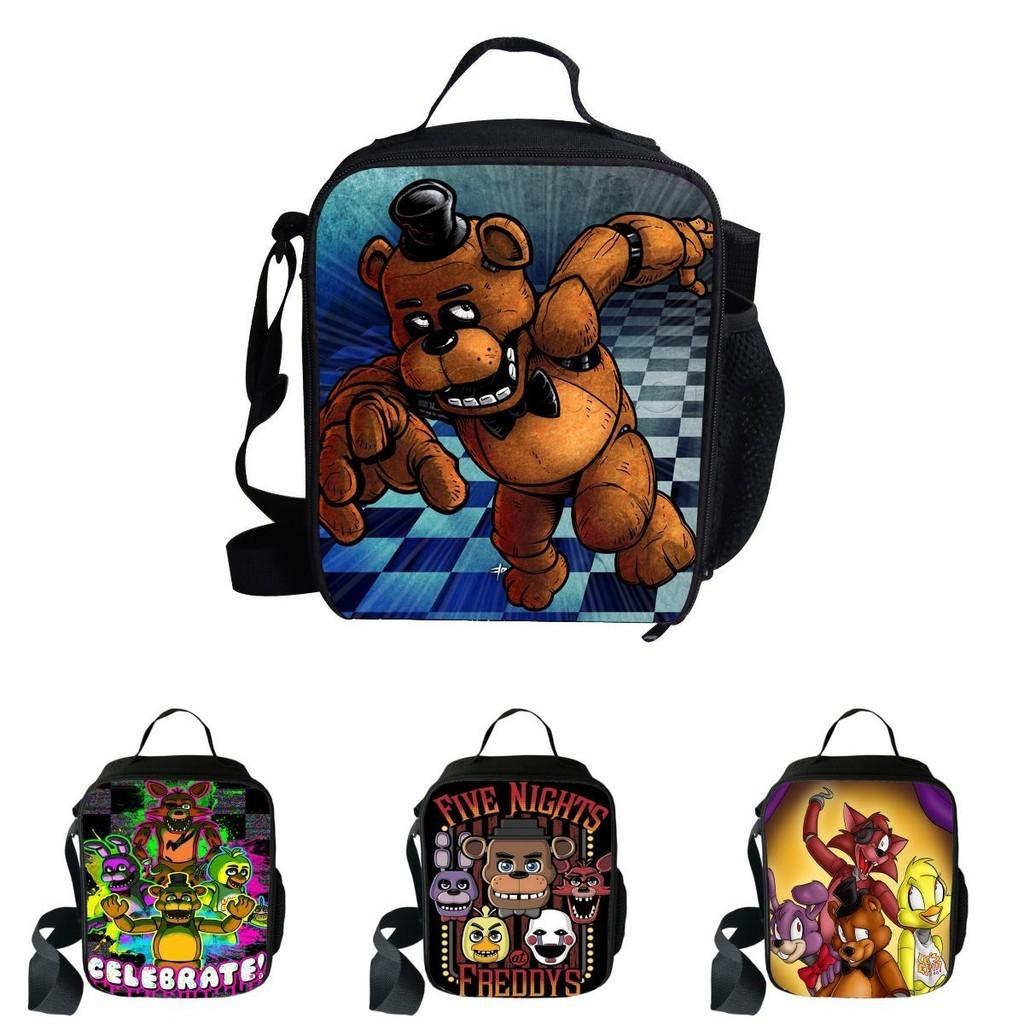 Torba śniadaniowa termoizolacyjna z nadrukiem 3D Five Nights At Freddy's o dużej pojemności do wszechstronnego użytku