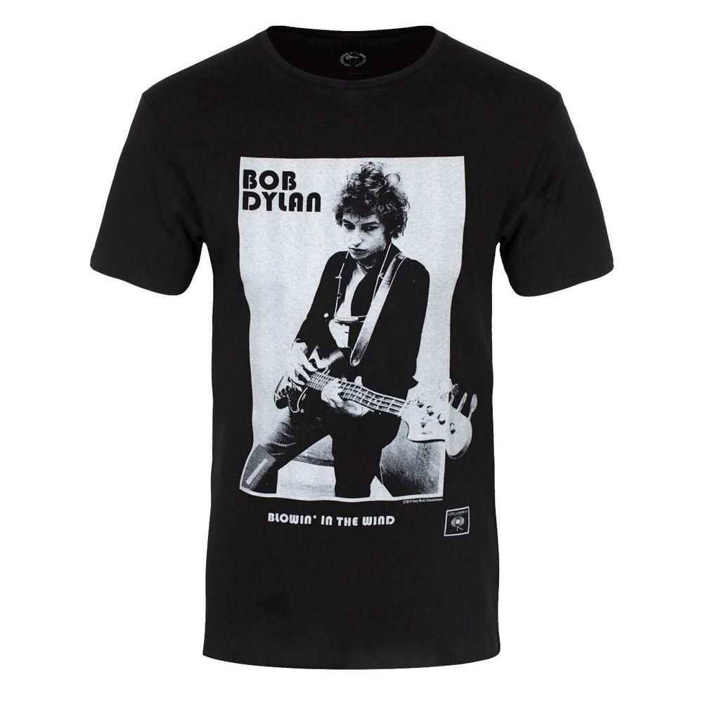 Bob Dylan TShirt Blowing In The Wind Band Official New Black Unisex T-Shirt XXXXL