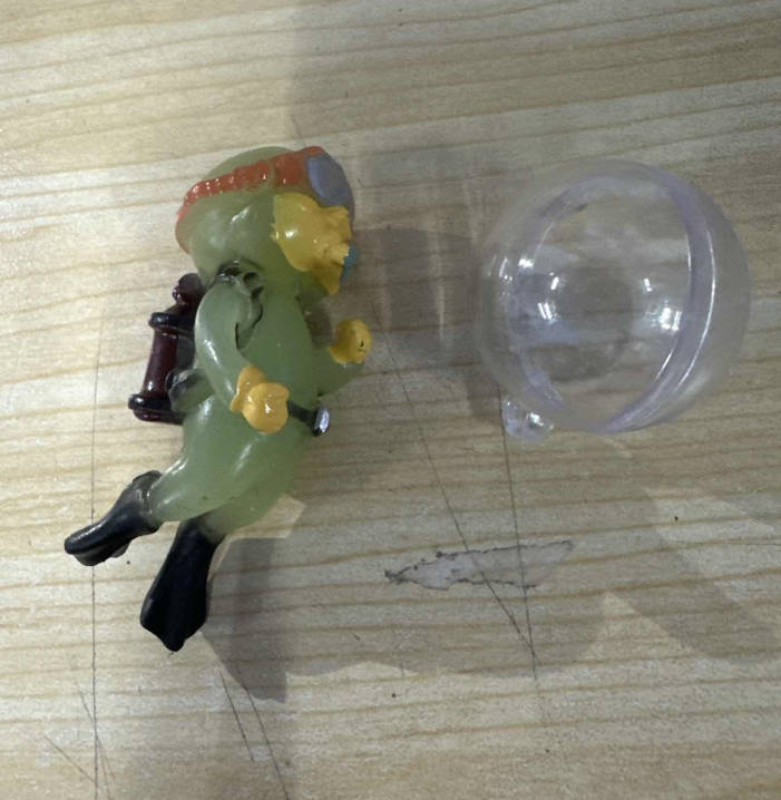 Персонализированное Светящееся Плавающее Украшение Дайвер, Декорация для Стеклянного Аквариума, Милое Украшение Необычной Формы. One Size