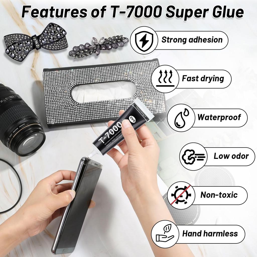 B7000 Transparent Glue Repair Mobile Screen Glue T7000 Black Waterproof Jewelry Craft Glue B7000 Super Strong Instant Adhesives