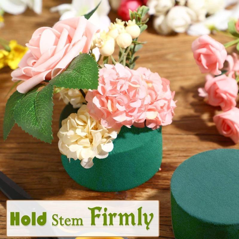 Round Floral Foam Blocks DIY Absorbent Floral Foam Brick Wet Dry Florist Sponge Bricks Garden Flower Mud Absorb Water Foam Block