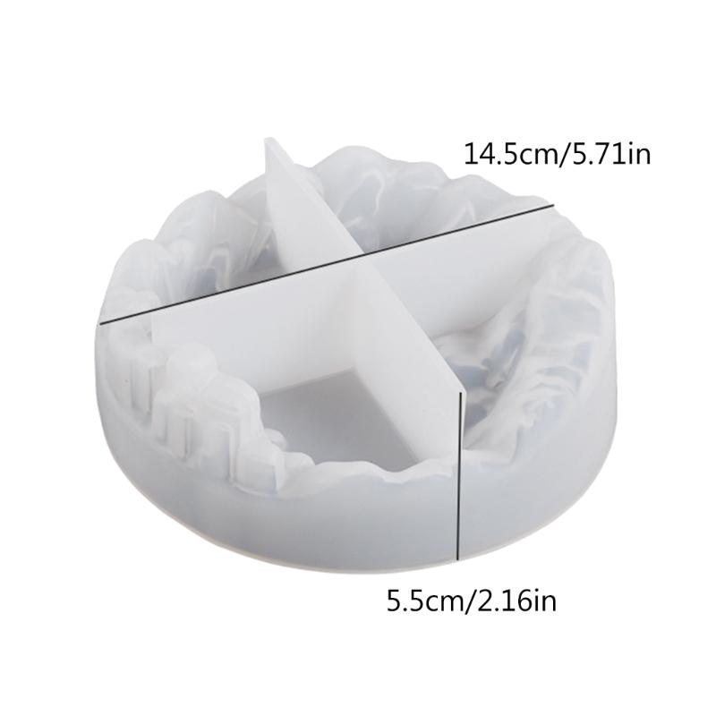 Ashtray Resin Mold,Cluster Crystal Ashtray Mold Jewelry Box Silicone Mold,Resin Casting Epoxy Mold for Home Decorations