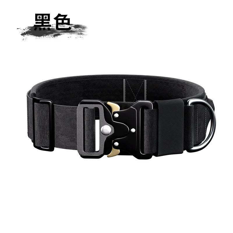 

Прочный тактический поводок-ошейник для собаки, тактический полицейский ошейник для собаки, военный регулируемый ошейник для маленьких, средних и крупных собак M