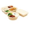 Handon 650ml Square Corn Starch Disposable Takeaway Containers