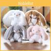 Cute Plush Rabbit Toy Keychain Pp Cotton Stuffed Bag Decor Gift For Kids Girls