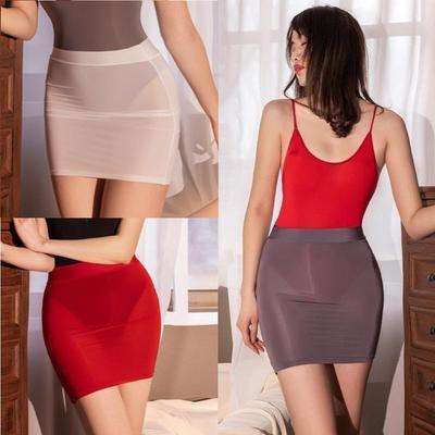 Fashion Ladies Sexy See Through Short Skirt Bodycon Mini Skirt for Women