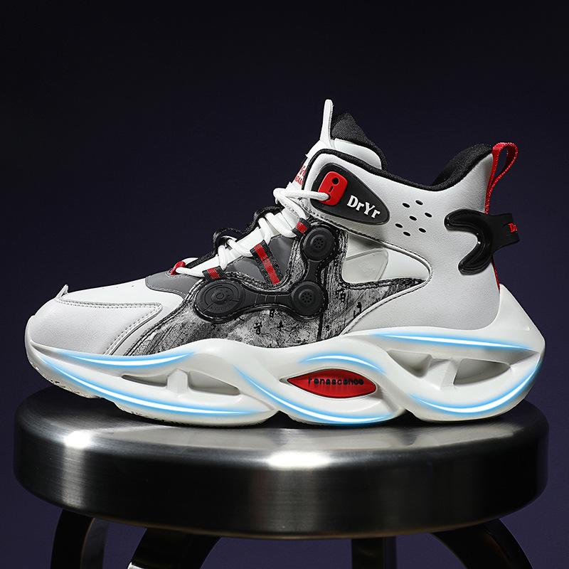 

Men s Autumn Casual Breathable Soft-Sole Trainers Outdoor Campus Basketball Fashion Footwear 46 білий