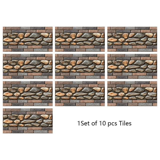 29 Styles Flat Marble Embossing Tiles Wall Sticker Kitchen Oil-proof Bathroom Waterproof Peel & Stick Hard Crystal Wallpaper