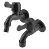 Washing Machine Tap 304 Stainless Steel Black Wall Mount Tap Garden Water Faucet for Bathroom Stainless Steel Faucet