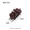 Elegant Full Rhinestone Floral Women's Retro Vertical Hair Clip – Non-slip Updo Ponytail Accessory
