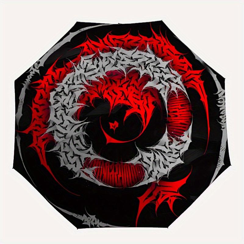 

1pc Gothic Artwork Automatic Open/close, All-Season Portable Folding Umbrella for Friends, Travel, Everyday yy250812203