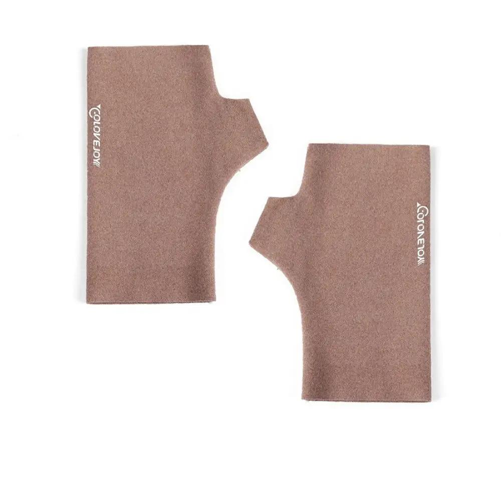 

Fashion Elastic Solid Color Cloth Winterr Outdoor Half-finger Warm Gloves Fingerless Gloves Women Mittens