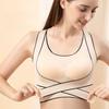 Front-hook Back-friendly Plus-size Thin Bra with No Underwire Push-up and Adjustable Vest for Sports