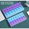 Portable Travel Weekly Pill Box 14 Grids 7 Days Pills Container Storage Tablets Drug Vitamins Medicine Organizer Container