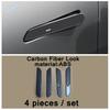 For Kia EV6 GT   Carbon Fiber Headlight Switch Button / Armrest Box Anti Kick / Door Bowl Panel Cover Trim Accessories