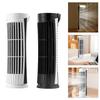 Ventilatore da scrivania USB portatile a 2 velocità con luce LED, senza pale, sicuro e silenzioso, ventilatore a torre da tavolo per studenti e impiegati