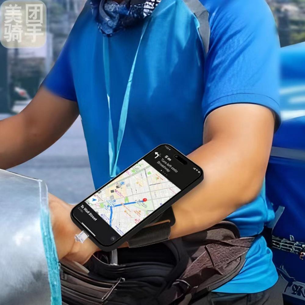 Armband Wristband Magnetic Mobile Phone Holder Wrist Strap Phone Stand Sports Bracket for All Smartphones for Cycling Hiking Gym