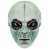 Masque intégral Masque d'extraterrestre Masque d'extraterrestre vert Masques d'extraterrestres Masque d'Halloween amusant Déguisement de Carnaval