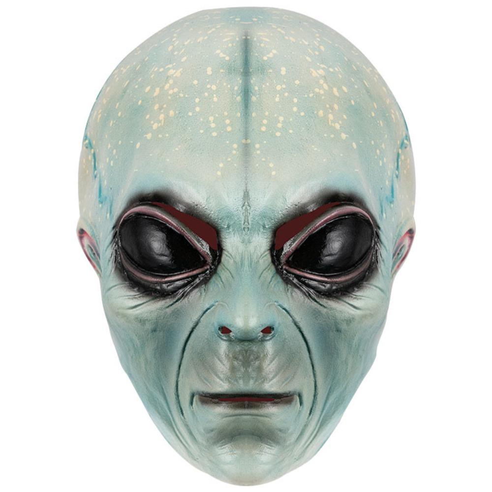 Masque intégral Masque d'extraterrestre Masque d'extraterrestre vert Masques d'extraterrestres Masque d'Halloween amusant Déguisement de Carnaval