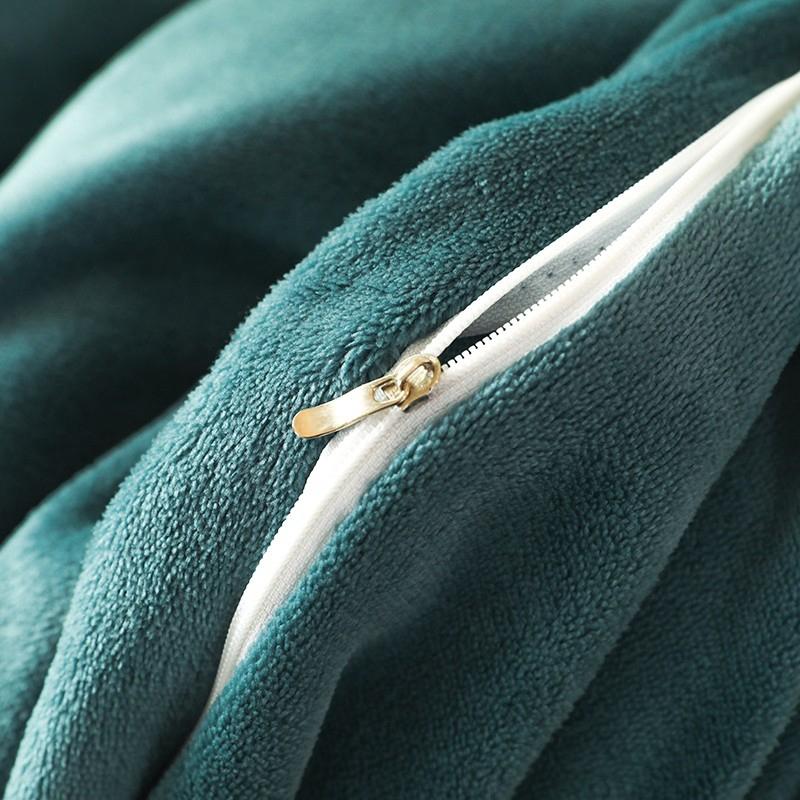 Warm Velvet Duvet Cover Skin-friendly Quilt Cover Solid Color Comforter Cover Home Bedding housse de couette (No Pillowcase)