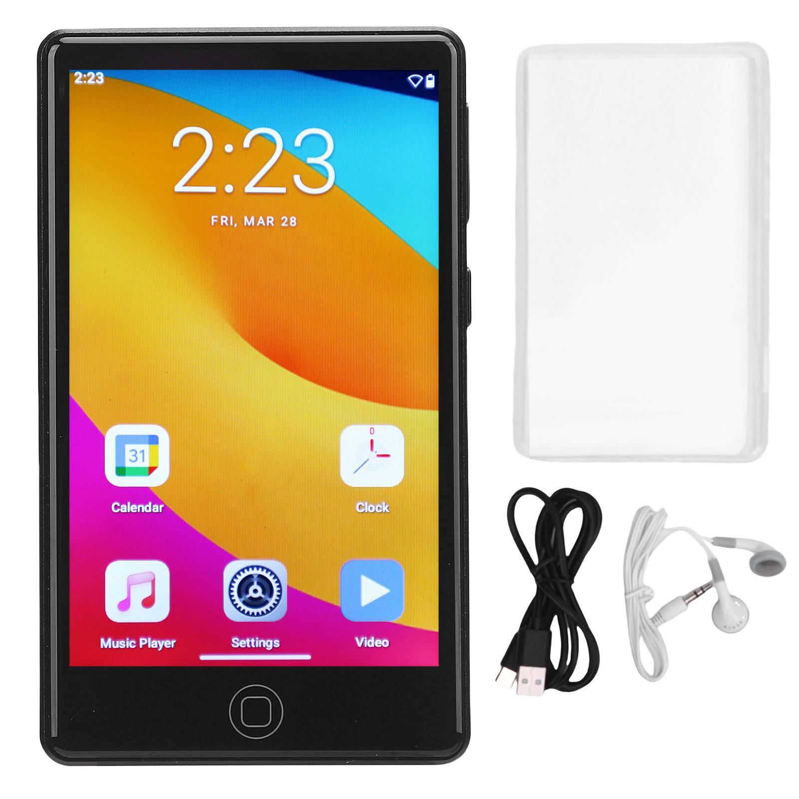 

MP3 Player with Bluetooth and WiFi 4.0 Inch Touchscreen Music Player Built in Speaker for Android 14