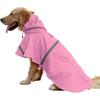 Pet Raincoat Dogs With Reflective Stripes Waterproof Hooded Cape Small To Large Breeds Golden Retriever
