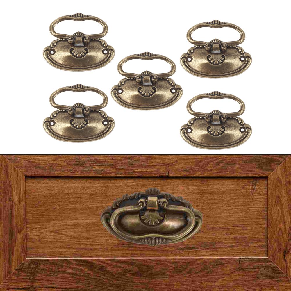5pcs Furniture Handles Drawer Cabinet Handles Jewelry Box Decorative Pull Handles Vintage Drawer Knobs Furniture Hardware