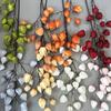 Long Branches Artificial Lantern Flower Real Touch Lifelike Lantern Fruit Branches Decorative Plastic Fake Flower