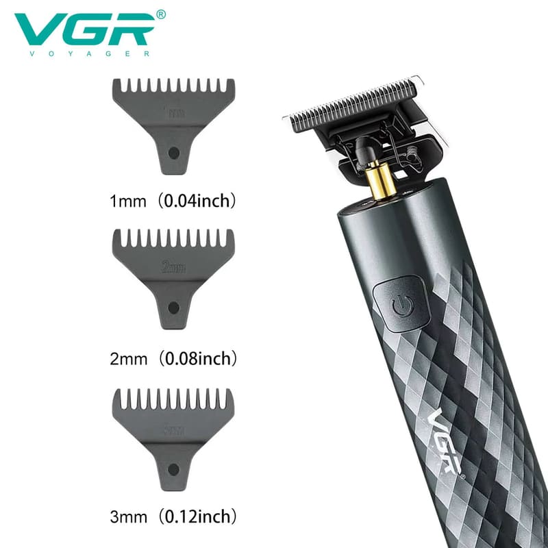 New Metal Hair Clipper Professional Electric Hair Clipper Electric Wireless USB Charging Hair Clipper Men's Shaver Smart Digital Display Strong Power