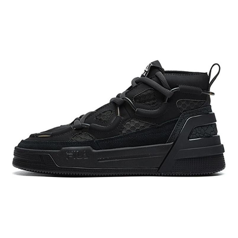 Fila Heritage Series Mesh Leder Mid-Top Retro Basketballschuhe Damen Sneaker Lost-Black F12W141201FBU