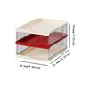 Desktop File Organizer Document Holder for Desk Newspaper Files Shelves Rack Letter Tray