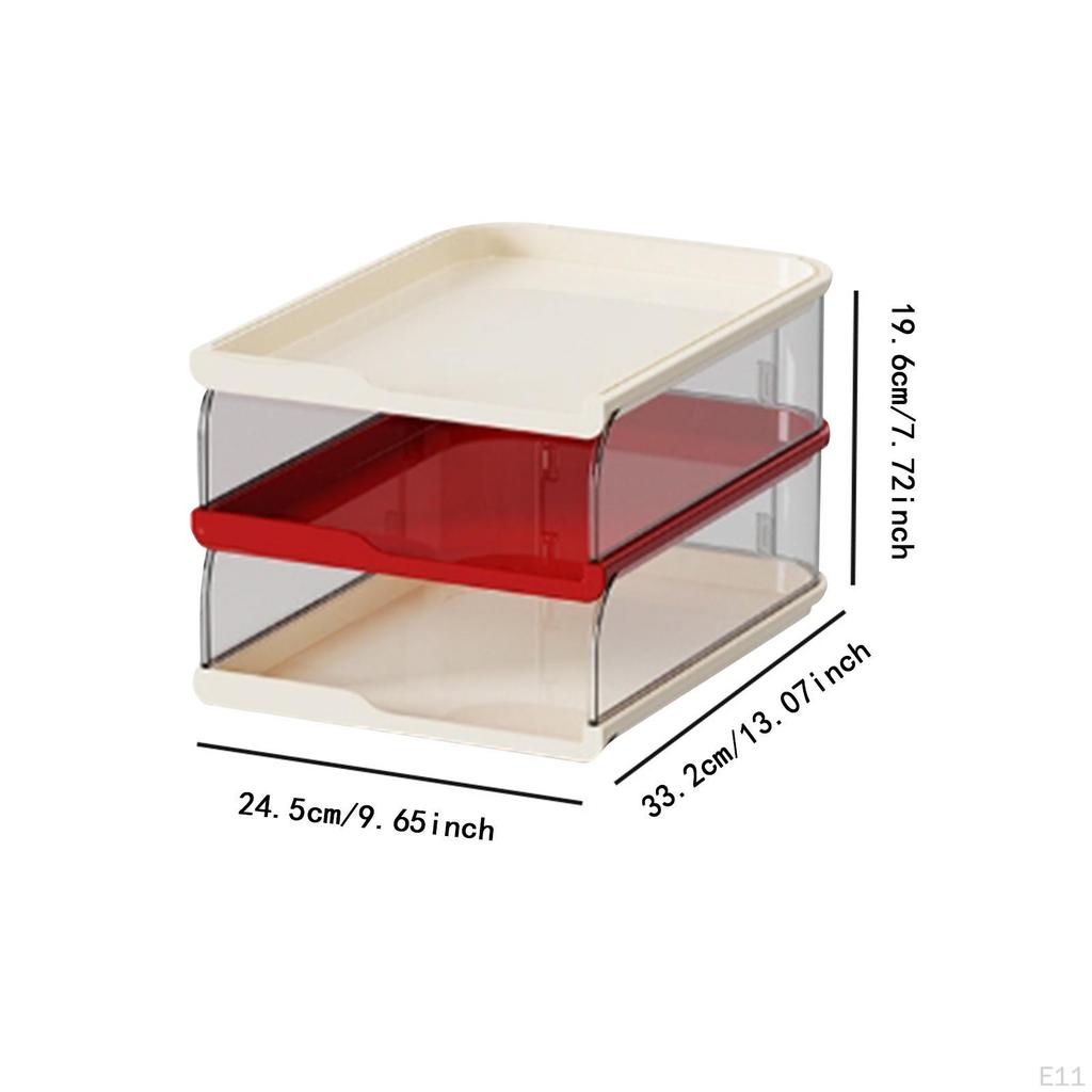 Desktop File Organizer Document Holder for Desk Newspaper Files Shelves Rack Letter Tray