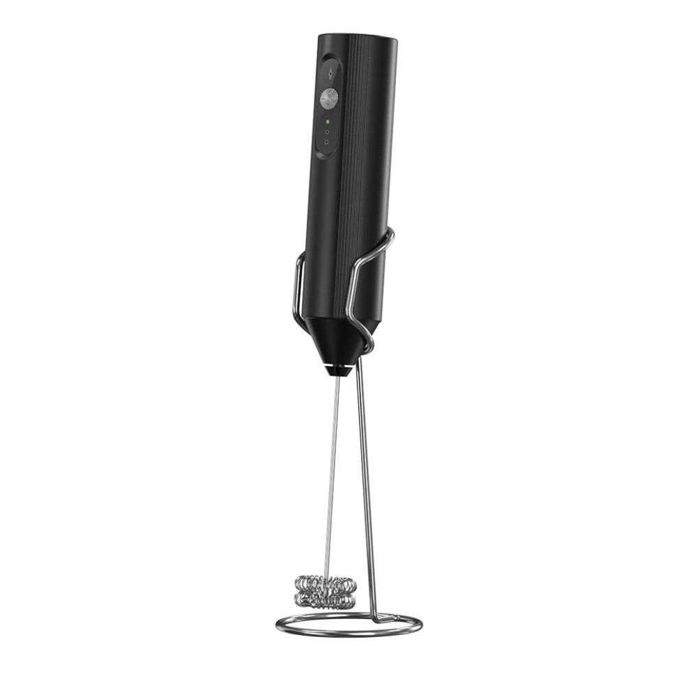 

Electric Milk Frother Foam Maker for Coffee Cappuccino Latte Handheld Stainless Steel Whisk Hot Cold Drink Mixer Frother Tool чорний