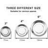 Mayouko 3-Piece Round Magnetic Trays Set, 3" 4" 6", Trays Tool Holder For Screws And Tools