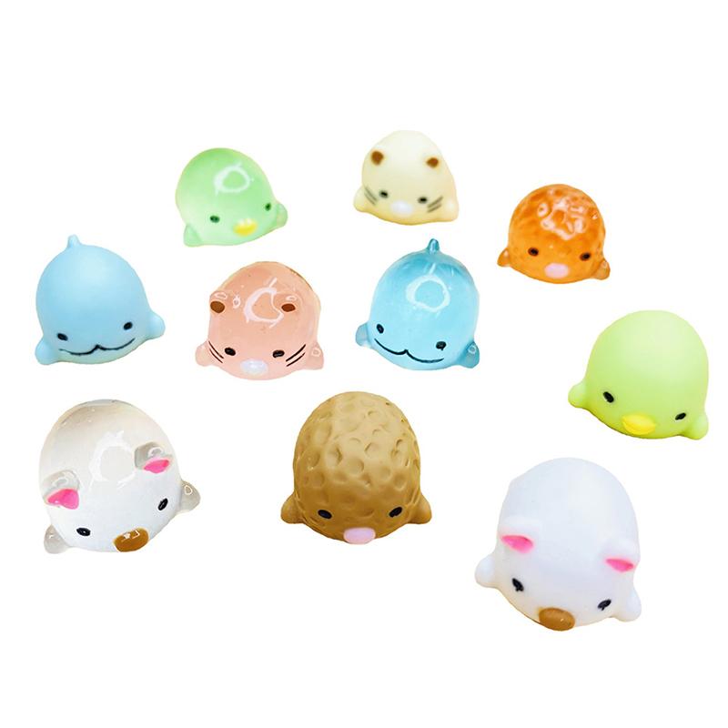 

5Pcs Mini Luminous Resin Corner Bio Glow In The Dark Miniature Ornament