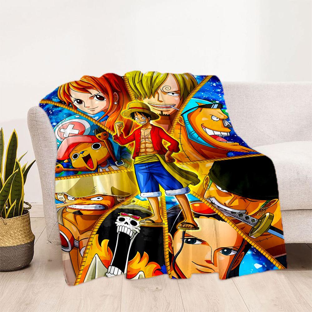 One Piece Adventure Flannel Blanket-Soft and Suitable for Sofas,Beds,Offices,Travel,All Seasons,Great Gift for Holidays and Birthdays.