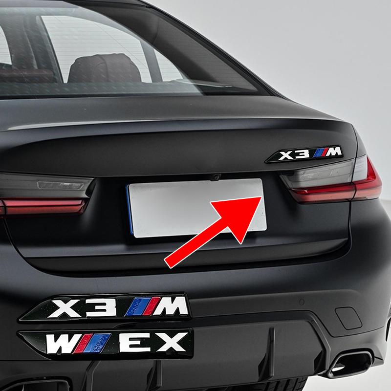 BMW X6 F30 F10 E90 F20 E30 E46 E60 E70 E39 E36 E87 E92 E91 Emblem For BMW Car Trunk badge logo Sticker Modification Accessories FF2