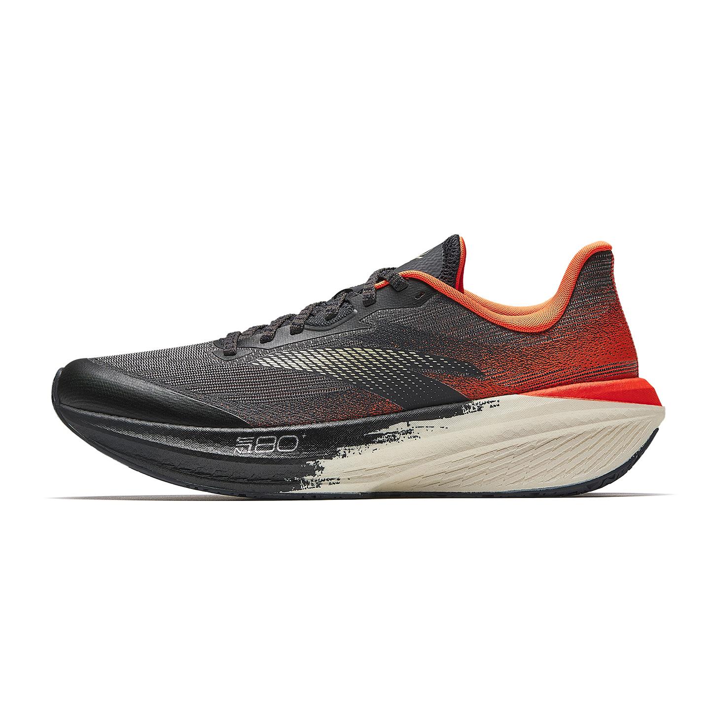 Anta Lightweight Breathable Running Casual Men Black Orange 112615555-6 40.5