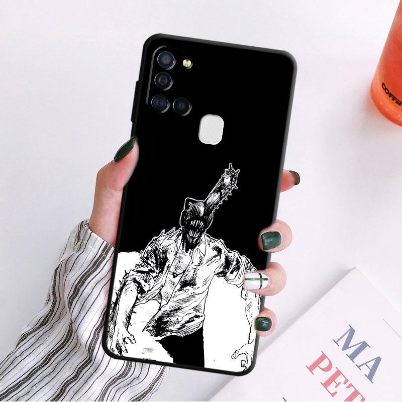 Back Tpu Soft Case For Samsung Galaxy A50 A03s A04s A10s A03 Core A04 A02s A10 A20e A70 A40 A02 A01 Chainsaw Man Anime Cover
