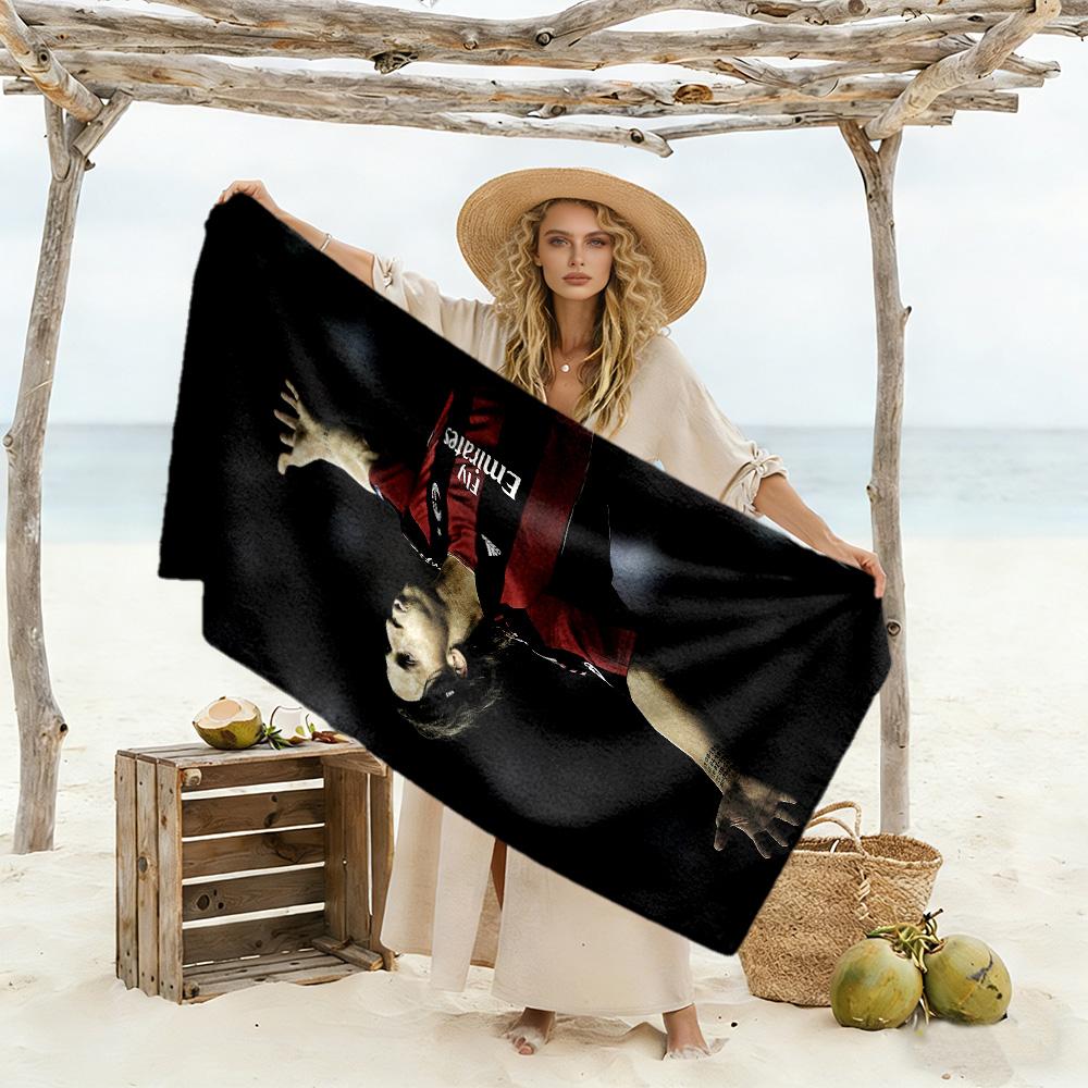 Mexico's Player Victory. Beach Towel Super Soft Microfiber Quickdry Fabric Comfortable Lightweight