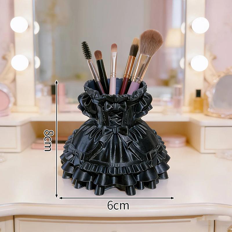 3D Printing Bow-Shaped Storage Tray Ins Lolita-Style Princess Dress Makeup Brush Pen Holder Desktop Cosmetic Jewelry Storage Box