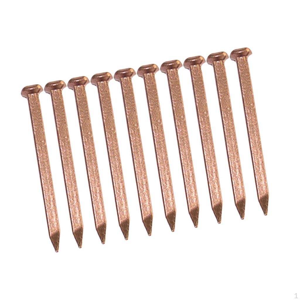 10Pack Kupfernägel Multifunktional Einfach zu installieren Zuverlässige Slating Spikes Dachdecker-Finish für