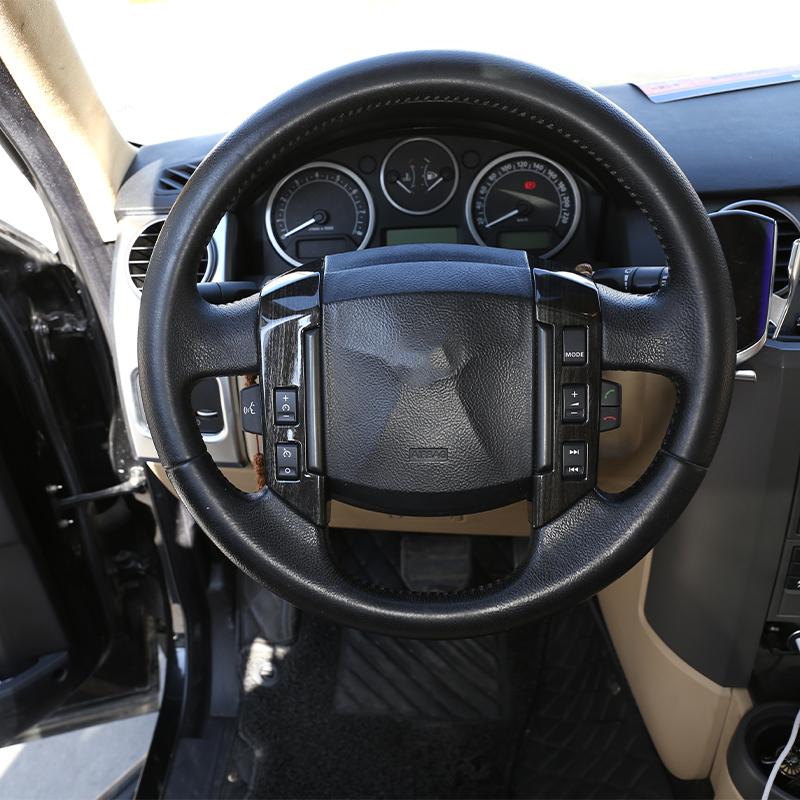 For Land Rover Discovery 3 LR3 04-09, Freelander 2 07-12, RR Sport 2005-09 Car Steering Wheel Button Cover Sticker Accessories
