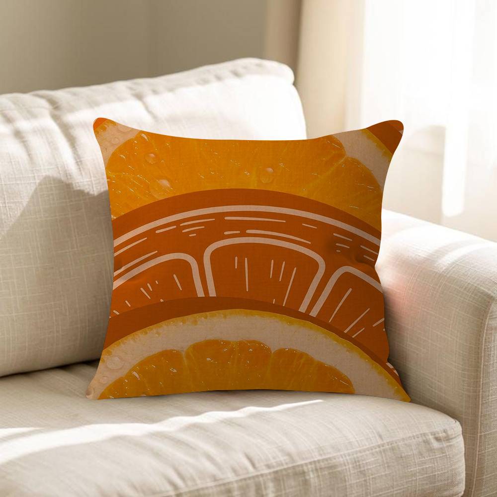 Orange Lovely All Personalized Picture Text Home Decorative Pillows Household Gifts 45x45cm