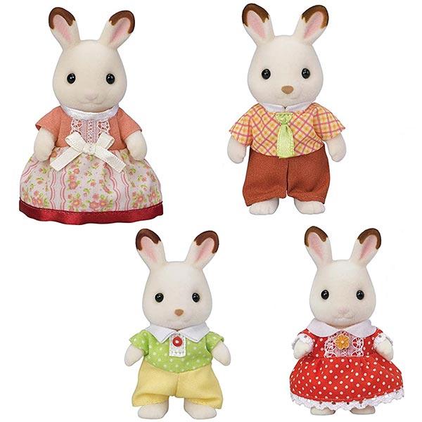Sylvanian Families Chocolate Rabbit Family FS-46