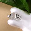 Glamour Steel Gift Engagement Ring With Bright Stone Silver Plated Fashion Jewelry